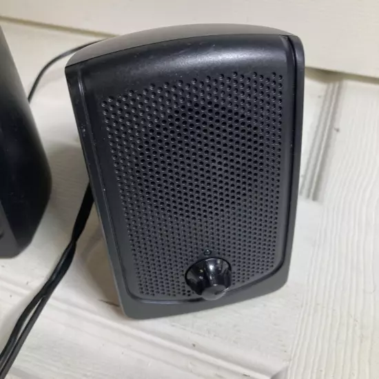 ASI Audio Technologies EMCPU1-1G USB Stereo Computer 2-Piece Speakers Untested