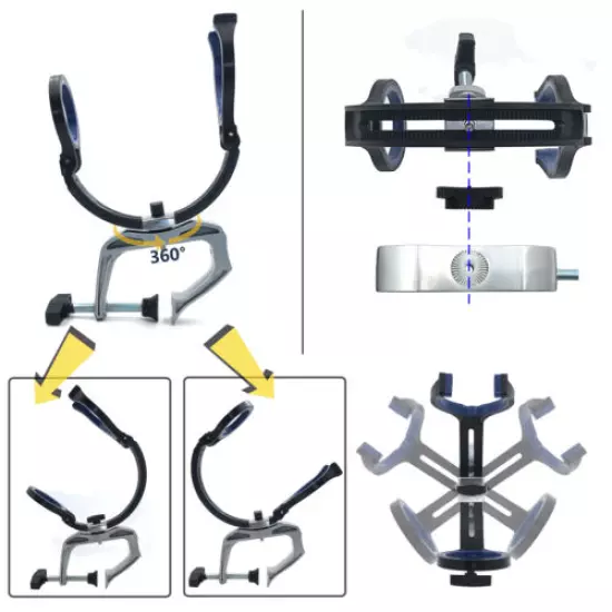 Heavy Duty Fishing Pole Rod Holder with Universal Clamp-On Boat Deck Mount