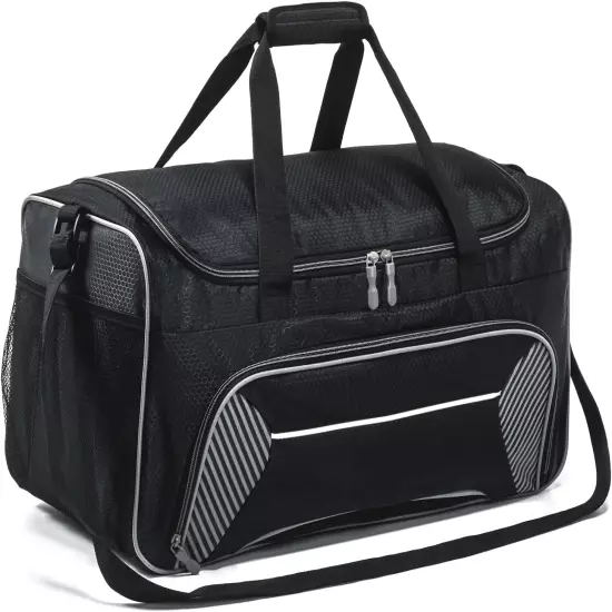 Mens Gym Bag 21 Inch Large Overnight Weekender Duffle Bag for Travel Sport-Black