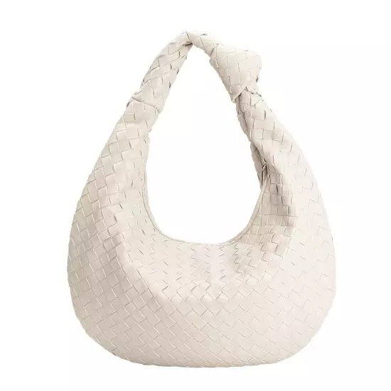 Melie Bianco Katherine Brigitte Satchel Oversized Edition Woven Knot Bag ANTHRO!