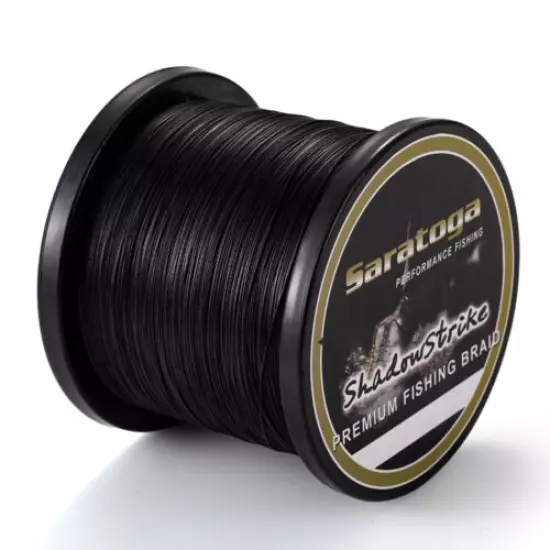 8 Strands Black PE Power Dyneema Braid Fishing Line 100/300M/500M/1000M/2000M