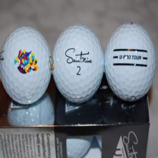  SAINTNINE U - PRO TOUR With Alignment 1 DOZEN GOLF BALLS FREE 2 Dozen TEES