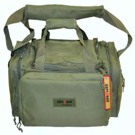 Olive Drab Explorer Tactical Range Ready Bag Gun Pistol Survival Emergency Kit