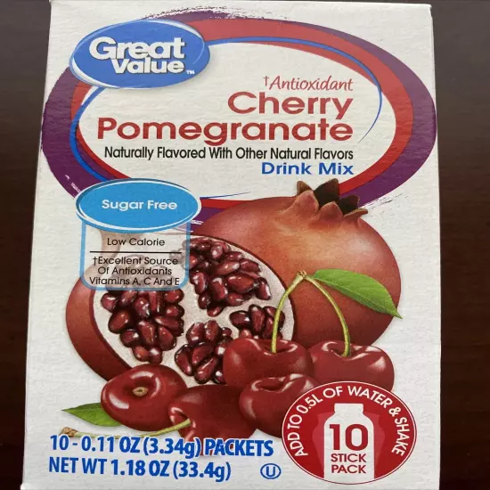 Cherry Pomegranate Sugar Free Water Enhancer Mix singles to go