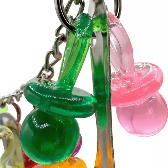 1969 Spoon Pacifier Shine - Shiny durable bird cage toy, Made in the USA