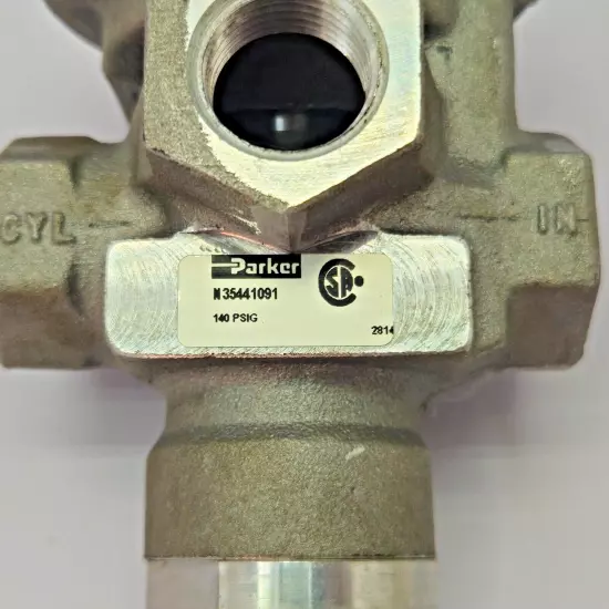 PARKER N35441091 PNEUMATIC 3-WAY 2-POSITION 1/2" PILOT AIR CONTROL VALVE 140PSI