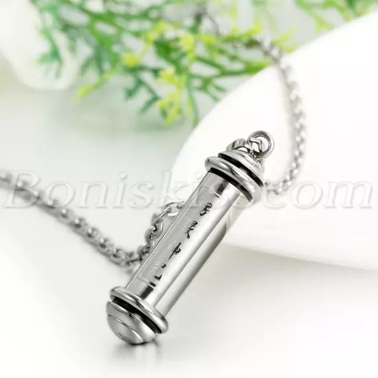 Men's Stainless Steel Openable Buddha Amulet Lucky Pendant Necklace Chain 22"