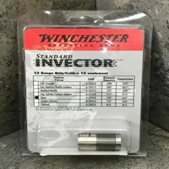 Winchester Standard Invector Chokes 6130343 for 12 Gauge Skeet Flush Mount