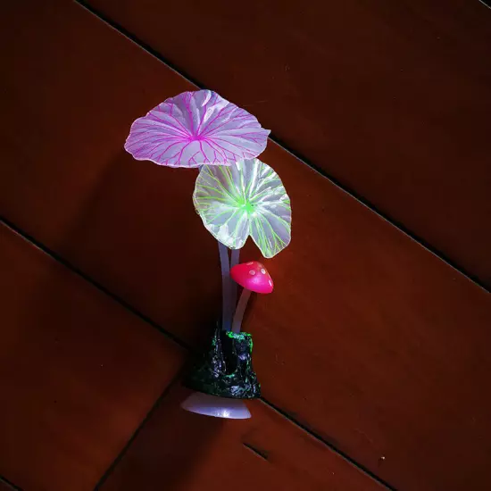 Silicone Simulated Artificial Plant Decoration Fluorescent Aquarium with Sucker