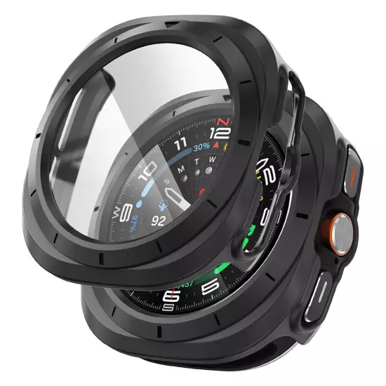 For Samsung Galaxy Watch Ultra Hard Case Glass Screen Protector Full Cover 47mm