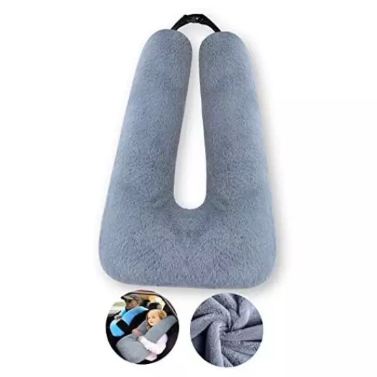 Travel Pillow Car Pillow Kid Car Sleeping The Sleeping Aid for A-dark Gray