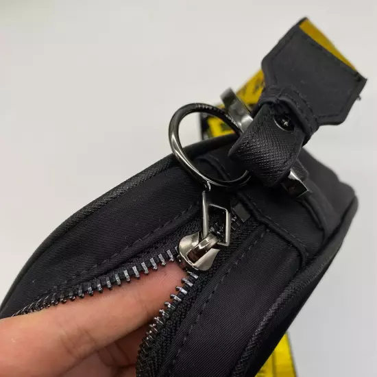 Off White Crossbody Bag Black