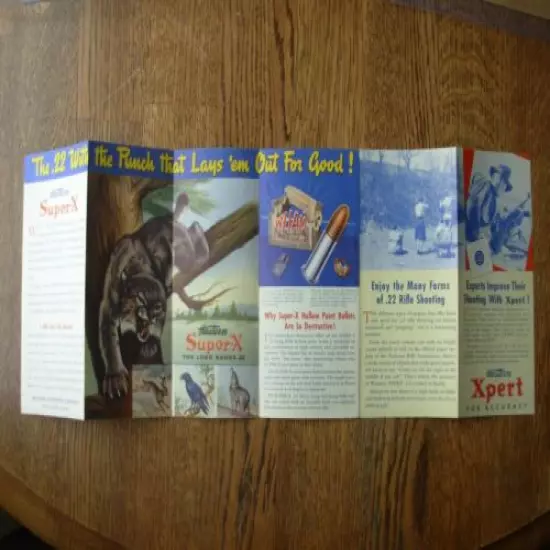 VINTAGE ORIGINAL WESTERN SUPER X & XPERT BROCHURE CATALOG F-58