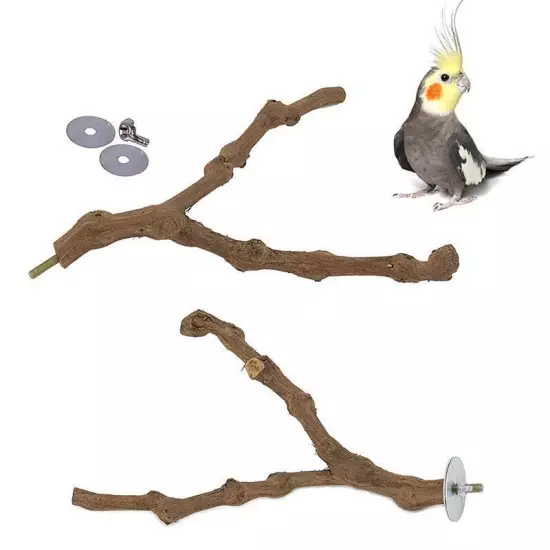 Pet Standing Stick Wild Grape Wood Pole Parrot Parakeet Station Bite Claw Toy