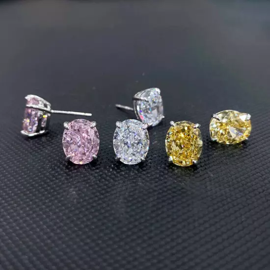 Cute Cubic Zircon 925 Silver Filled Stud Earring Women Wedding Jewelry Gift