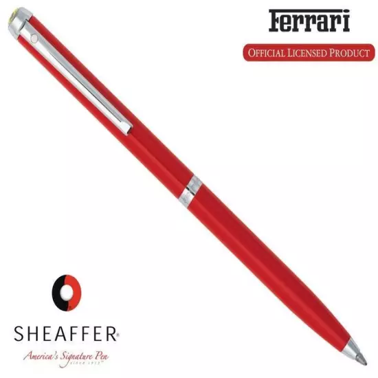 Sheaffer Ferrari 200 Rosso Corsa Ballpoint Pen Black Ink Official Licensed