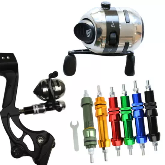 Bowfishing Reel Set Spincast Reel Seat Line Archery Bow Slingshot Fish Hunting