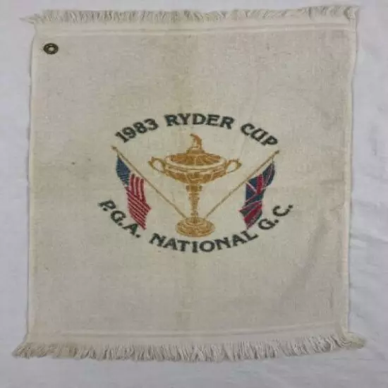 EXTREMELY RARE 1983 Ryder Cup PGA National Golf Club Collectible Golf Towel