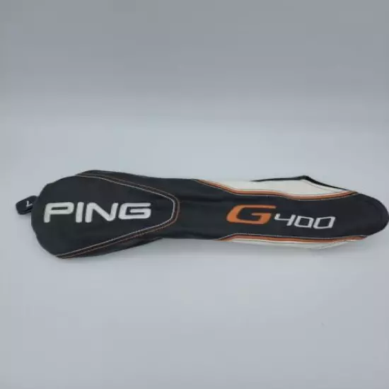 Ping G400 #7 fairway wood head cover - Black Leather FAST SHIP! 