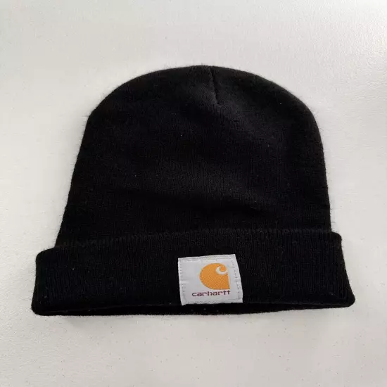 Carhartt Knit Cuffed Beanie One Size Black Winter Hat Cap Men’s Outdoor 2022