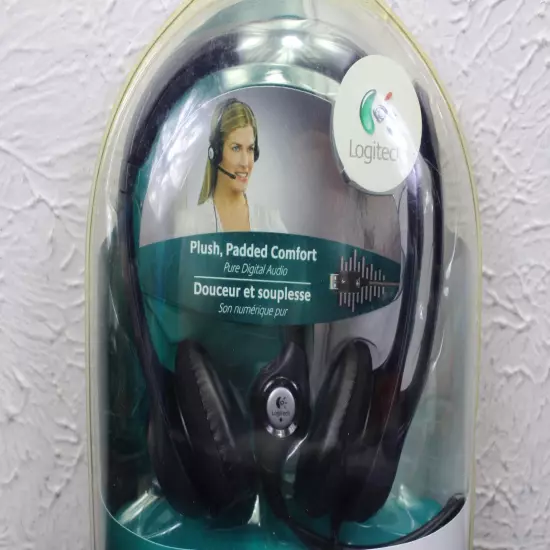 New Logitech Clearchat Comfort USB Headphones Plush Padded 