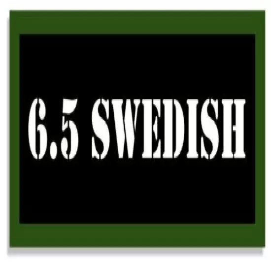 6.5 Swedish Ammo Can LABELS STICKERS DECALS for Ammunition Cases 3"x1.15" 4pack