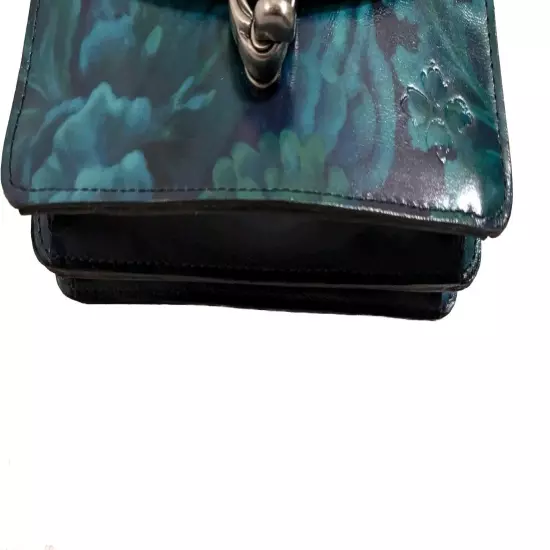 Patricia Nash Bella Leather Crossbody Bag Purse-Deep Blue Sea-NWT-$159.95