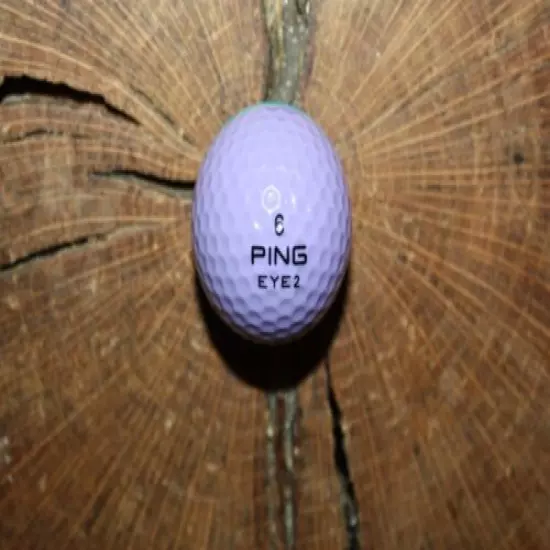 VINTAGE LAVENDER AND TEAL PING GOLF BALL 