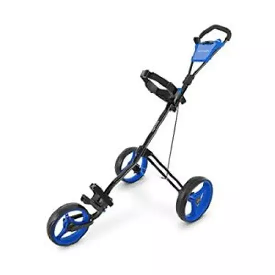 SereneLife SLGZX9 3-Wheel Golf Push Cart - Lightweight Foldable