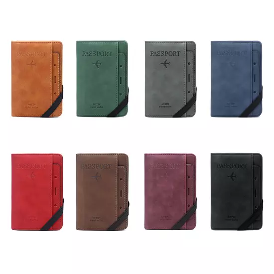 Passport Holder Cover with Card Slot Wallet Case Travel Must Have RFID Blocking