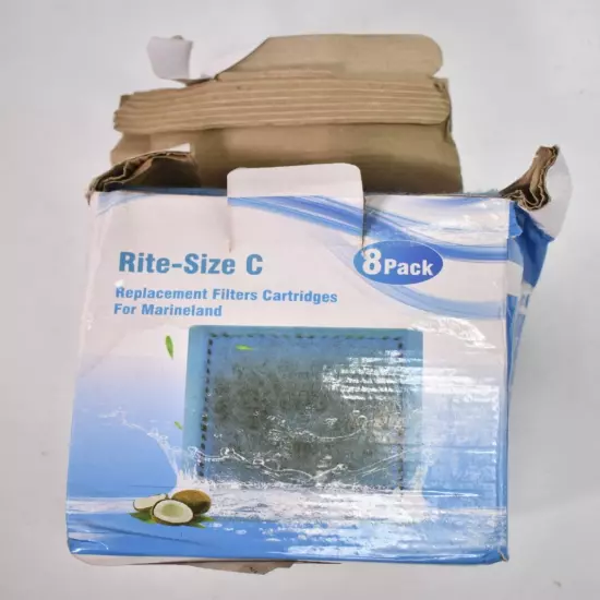 Umlecoa Rite Size C Filter Cartridges 8 Pack For Marineland Penguin PRO Filter