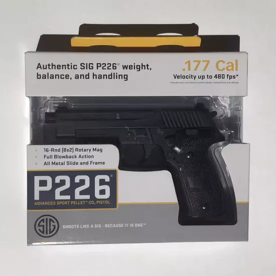 Sig Sauer P226 CO2 Pellet Air Pistol 380fps .177cal - AIR-226F New in Box