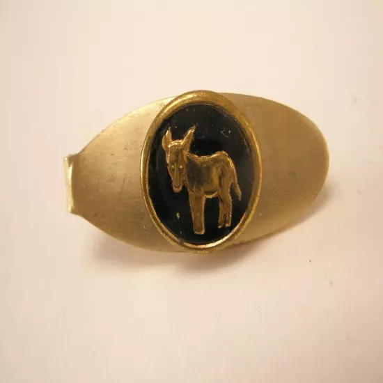 Mule or Burro Vintage TINY SMALL Tie Bar Clip jackass horse animal