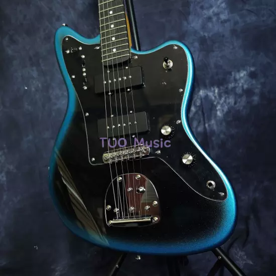 Blue Burst Professional II Jazzmaster Electric Guitar Solid Body 2P90 Pickups