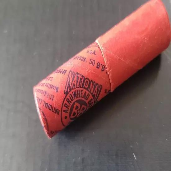 National Arrowhead Brand BB Shot 50 Per Tube Vintage red tube Arrowhead BB's