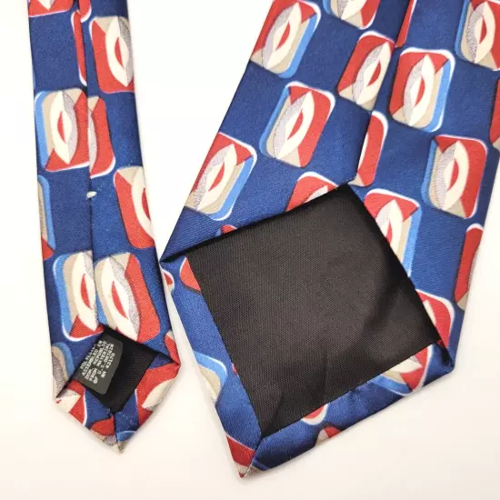 KETCH Colorful Geometric Print Blue Background Necktie Classy Business Style