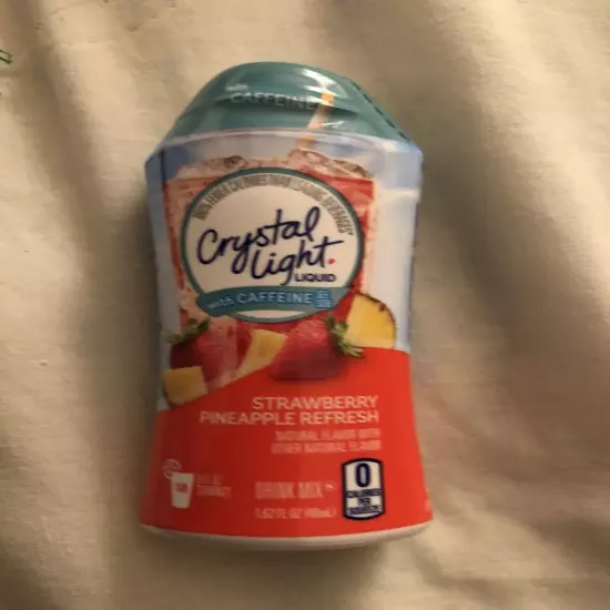 (12) Crystal light strawberry pineapple refresh with caffeine