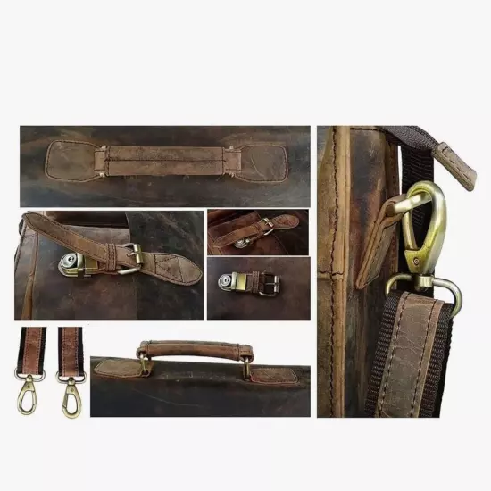 Leather Briefcase Laptop Messenger bag best computer satchel Handmade Bags