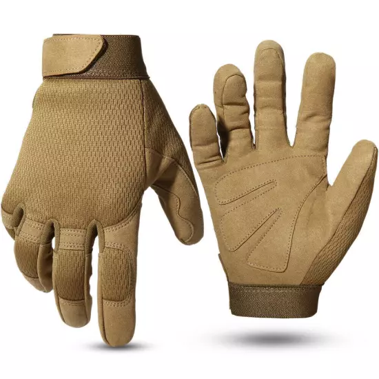 Tactical Army Safety Work Impact Full Finger Gloves Shooting Hunting Motorcycle