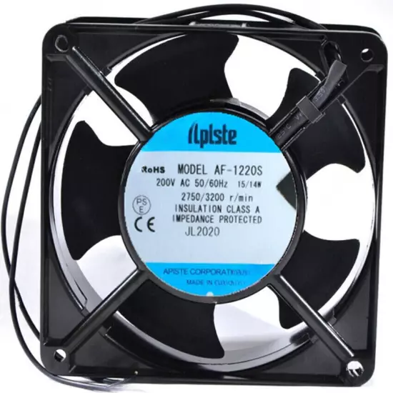 1pc new fan freeship Aplste 12CM 200V 15/14W AF-1220S