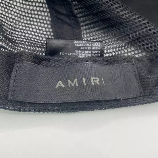 AMIRI Black Amiri Script Trucker Hat Snapback