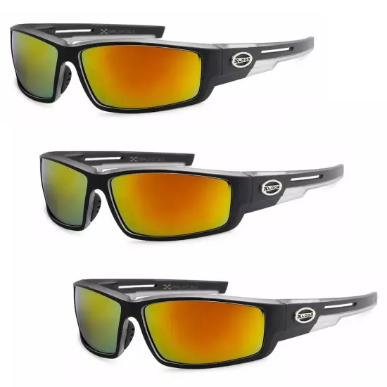 3 Pair Sport Sunglasses Mens Sport Running Fishing Golfing Driving Glasses