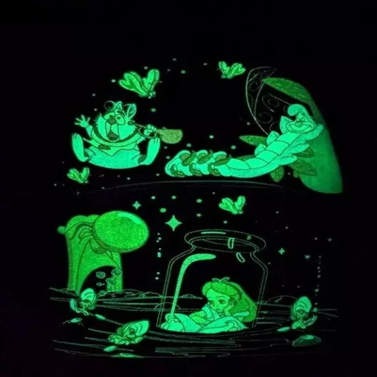 Loungefly Disney Alice In Wonderland Glow In The Dark Characters Mini Backpack