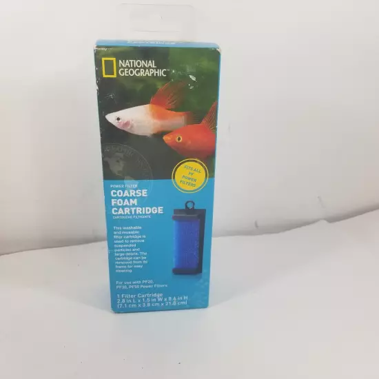 National Geographic Coarse Foam Cartridge PF20 PF30 PF50 New In Box