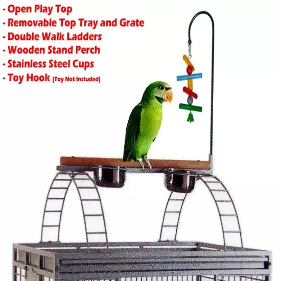 House Pet Supply Stand XX-LARGE Parrot Bird Finch Cage Cockatiel Parakeet Ladder