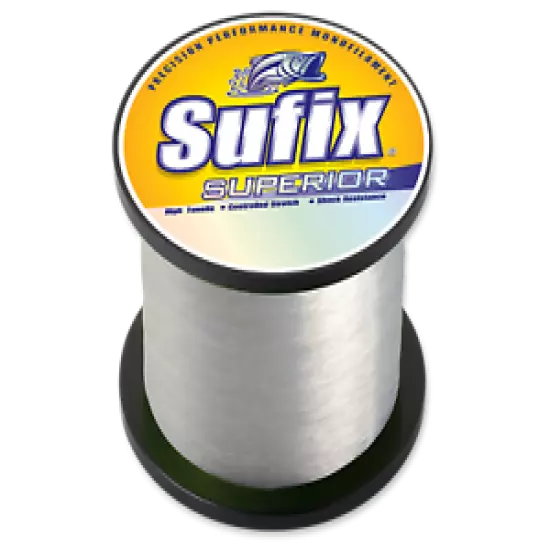 Sufix Superior Monofilament Fishing Line, 80 Lb., 1445 Yds, Clear