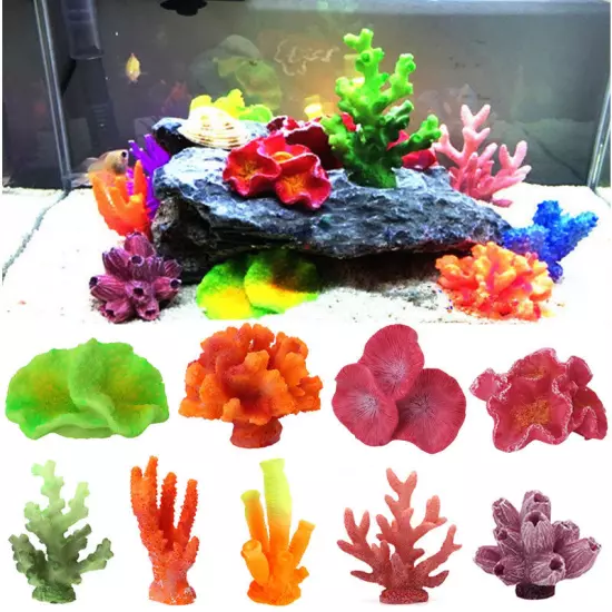 Artificial Resin Coral For Aquarium Fish Tank Decoration Underwater Ornament Hot