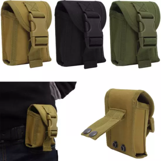 3 Color Tactical Molle Waist Pouch Belt Pack Military Combat Waist Belt Optional