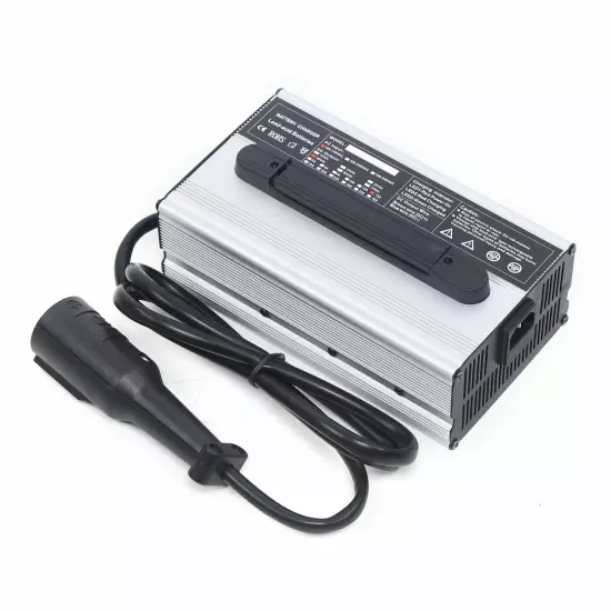 48V Battery Charger For Club Car 15 AMP Golf Cart 48 Volt Round 3 Pin Plug New