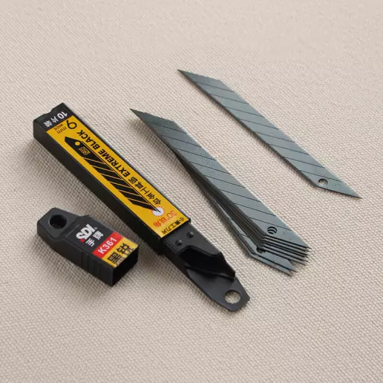 Leather Craft Utility Knife Replaceable Lockable Blade Skiving Cutter DIY Tools